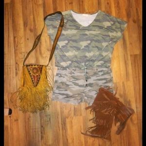 Como Vintage Camo Top